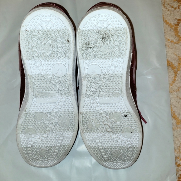 NWT Pastry pink metallic high top dance sneakers 6 - Picture 6 of 6